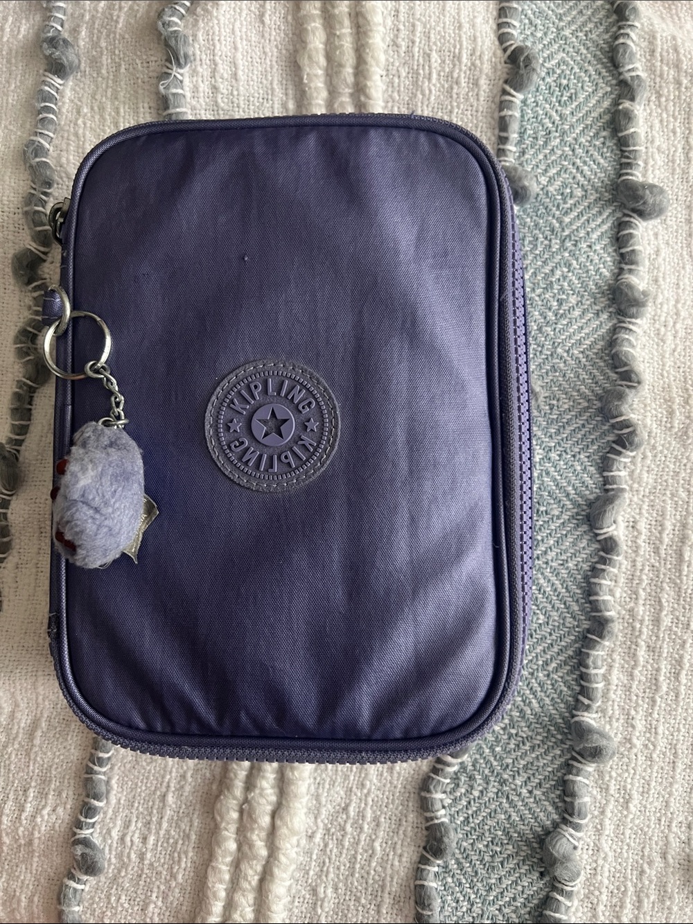 Kipling Deep Purple Zip Organizer Pouch